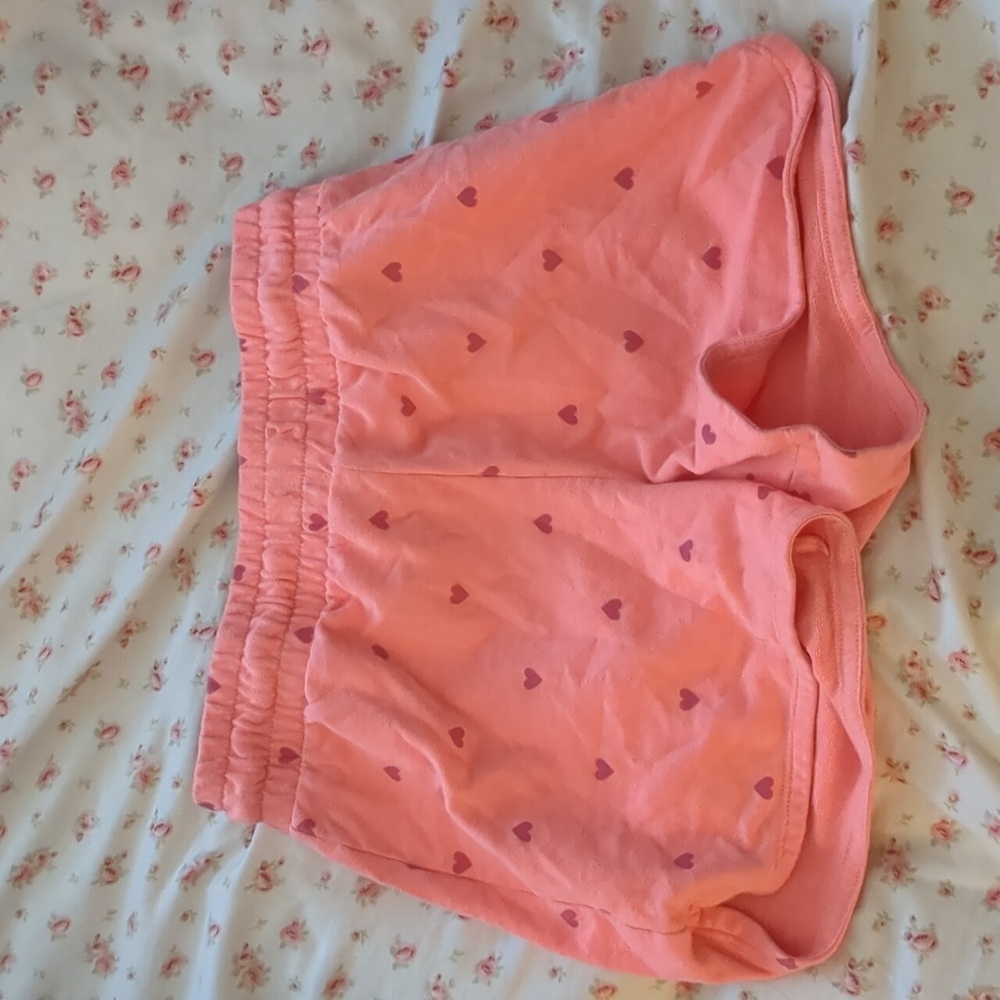 Pink heart shorts